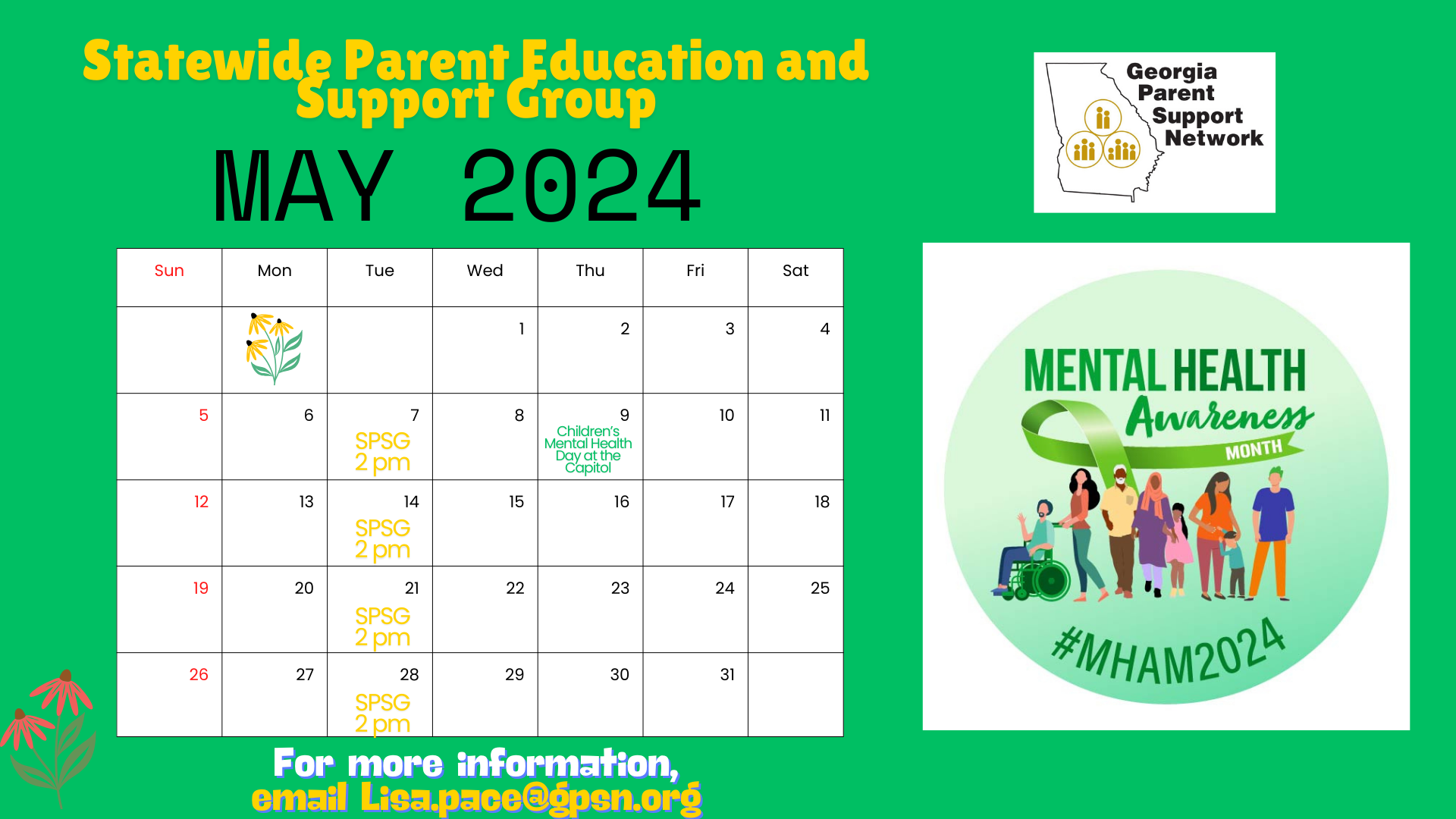 SPSG May 2024 Calendar