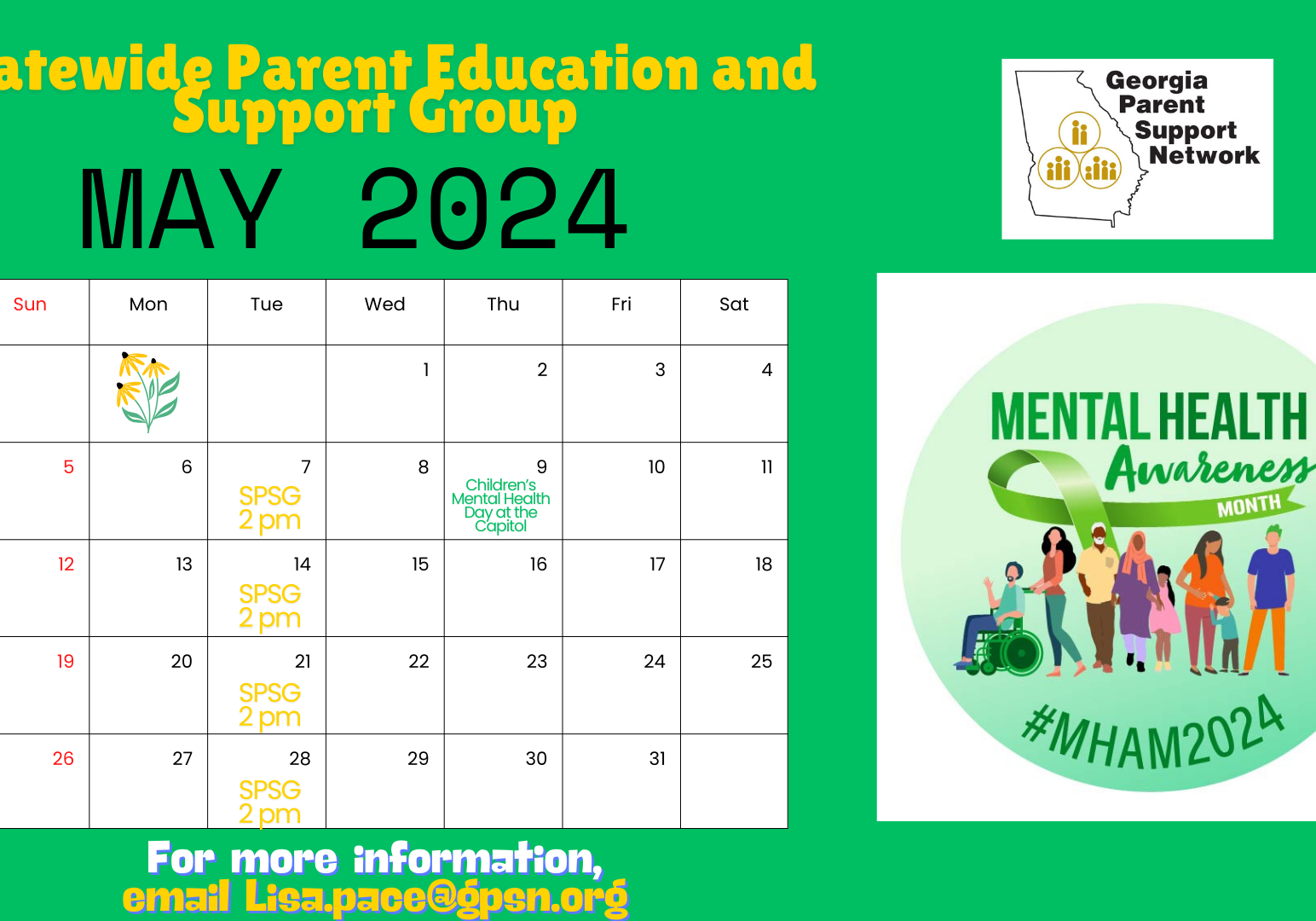 SPSG May 2024 Calendar